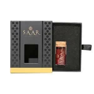 جعبه زعفران پنجره دار شفاف