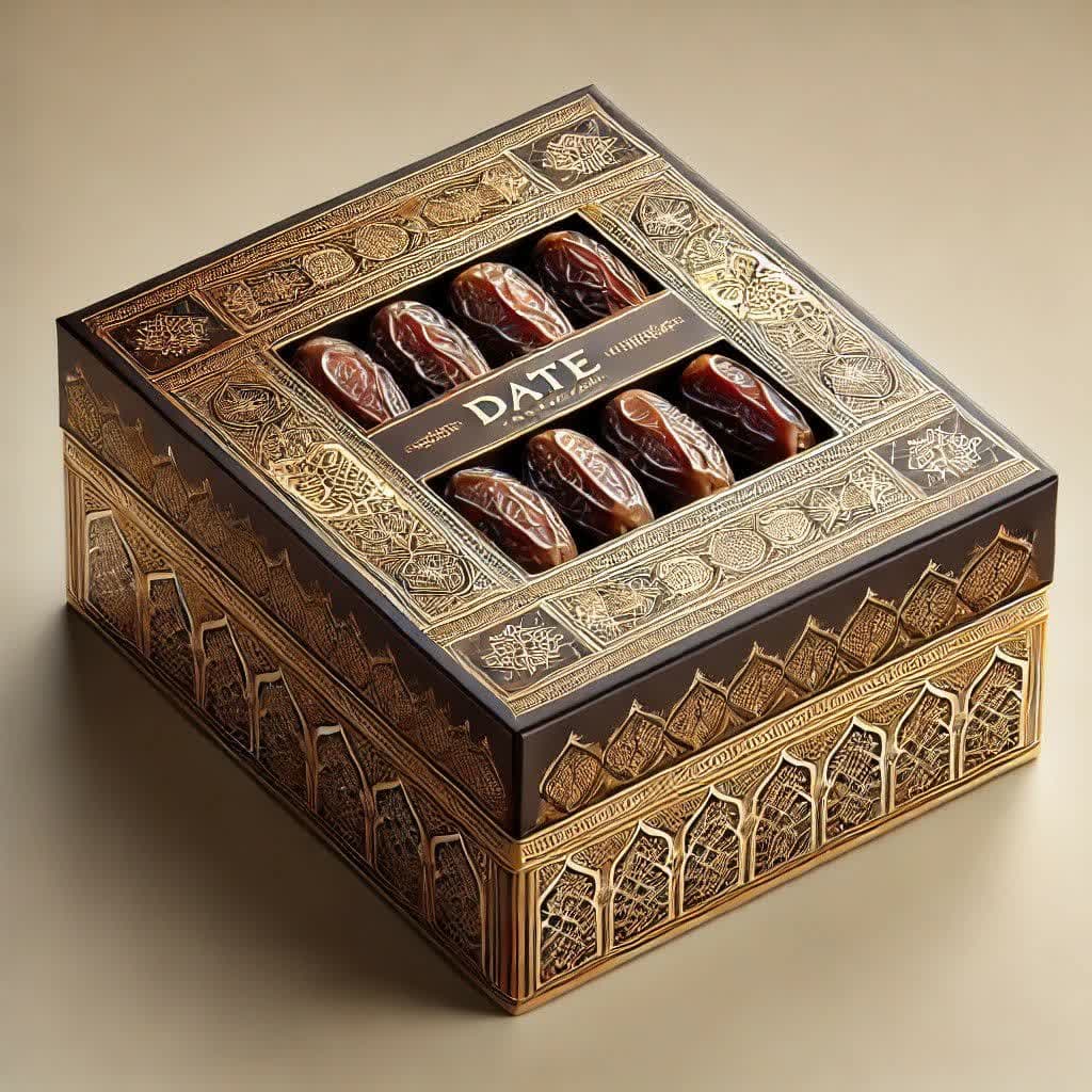 طراحی جعبه خرما لمینتی