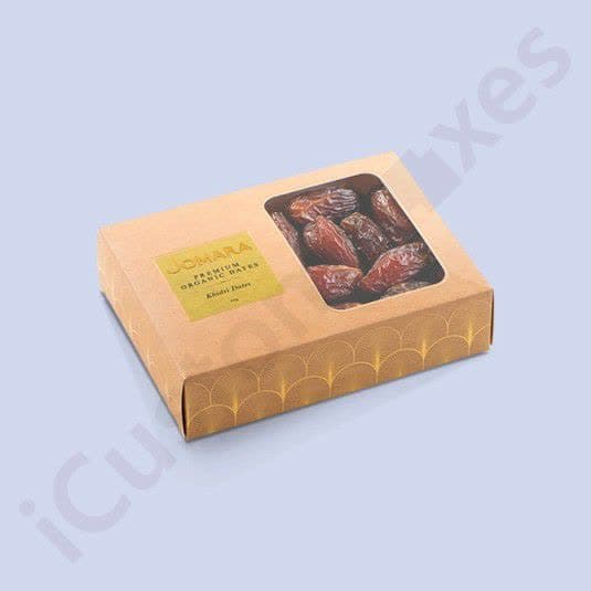 طراحی جعبه خرما پنجرهدار
