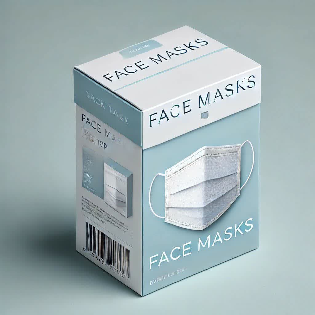 طراحی جعبه ماسک درب دارویی